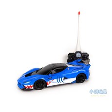 彩繪鯊魚遙控跑車 兒童玩具 遙控車【小胡玩具(電子發票)】, 灰鯊魚, 1個
