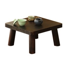 전통찻상 개다리 소반 테이블 호족반 전통, 1개, 숯불 대형 정사각형 40x40x22