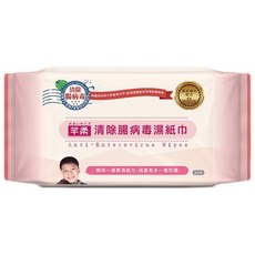 芊柔清除腸病毒濕紙巾80抽 - 聰明媽咪必備, 1個
