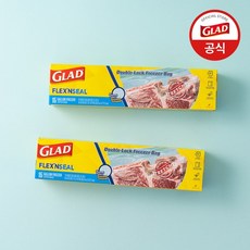글래드 늘어나는 매직 지퍼백, 대(L), 15개입, 2개