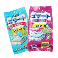 [BY]1+1일본 좀벌레퇴치제 곰팡이탈취제 천연 꽃향기 옷장방향제 냄새 탈취 좀약 옷장용 서랍장용 신발장용 향기남김/방습/곰팡이 방지, 블루 풍경향48p+48p