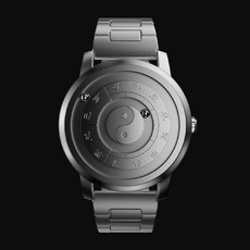 맹인 시계 점자 시각장애인 마드네틱 C타입 볼 손목시계 -블랙 시계, 1, A. 스트랩이 달린 새로운 중국 스타일 시계