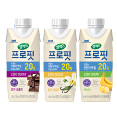 셀렉스 프로핏 (모카초콜릿4 +밀크바닐라4 +바나나4), 12개, 250ml