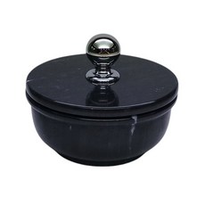 黑色大理石帶蓋湯碗，圓形湯碗，質感餐具，保溫湯碗，廚房用品, 黑色, 1個