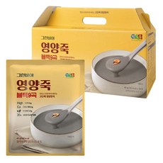 그린비아 영양죽 블랙9곡 맛있고 든든한 고단백 영양한끼, 30개, 40g