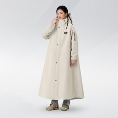 YANGTA 커플 패션 골프 레인코트 등산용 우비 남녀공용 비옷, 1개, 아이보리