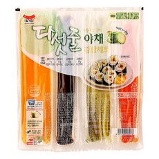다섯줄야채김밥세트 245G(주)일미농수산, 1개, 245g