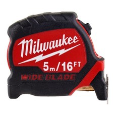 Milwaukee 프리미엄 와이드 블레이드 줄자 5m/16피트 (너비 33mm) (4932471817), Milwaukee 프리미엄 와이드 블레이드 줄자 5m/