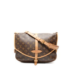 루이 비통 중고 2012 소뮈르 모노그램 프린트 숄더 백