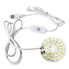 라인 USB LED 1.5M 3 가능 스위치 터치 책상 색 길이 침실 조명 10W 램프 5V 책 3W, warm and white