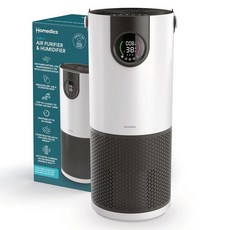 Homedics AP-H400용 HEPA-타입 교체 필터 – H13 HEPA 활성탄 및 프리필터 - 알레르기 유발 물질 먼지 연기 냄새 VOC 포착 - 12개월 지속, 2-in-1 Air Purifier & Humidifi