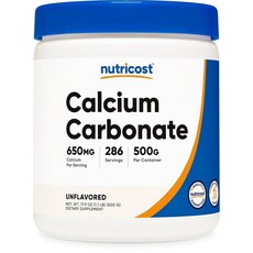 Nutricost 탄산칼슘 파우더 500g, 1개