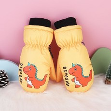 冬季兒童防凍必備 3-10歲冬季兒童包仔悶子並指加厚保暖防風防水玩雪卡通滑雪手套冬