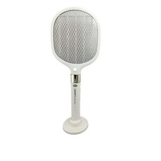 利百代LIBERTY鋁合金伸縮捕蚊拍 LY-8022ZA 加贈計算機，高效滅蚊，居家必備, 白色