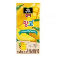 195mlx24팩 망고 팩쥬스 드링크 팩주스 망고맛 미니주스팩 종이팩주스 팩음료 학교, 24팩, 195ml