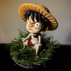 航海王 海賊王 繃帶魯夫 魔改 小魯夫 小時候 模型 公仔 收藏, 1個