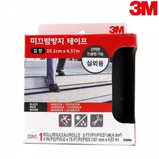 3M 계단 논슬립 미끄럼방지 테이프 실외용 폭 10cm 블랙, 1개