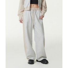 무신사 스탠다드 MUSINSA STANDARD WOMAN 우먼즈 사이드 패널 라운지 스웨트 팬츠 오트밀헤더 베이지 MWDPK1Z04-Q8 1056148