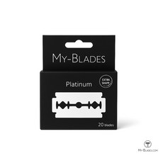 GOODFORIT德國白金雙面安全刀片20入裝，彈性貼面，舒適刮鬍體驗, 1個, 20