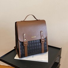 가방만들기키트 커플 DIY 가죽 백팩, 블랙 A, 1개