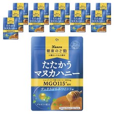 Kanro 甘樂 肝臟健康潤喉糖（麥盧卡蜂蜜薄荷口味）80克_6個, 12個