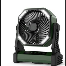휴대용 테이블 USB 팬 공기 순환기 20000mAh 무선 충전식 가정용 캠핑 라이트 D12 자동 진동, Green D10, D10 Green