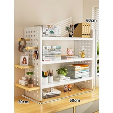 레트로 단어 배플 선반 트랙 벽걸이 책장 간단한 다층 디스플레이, 12 60Cm three layer