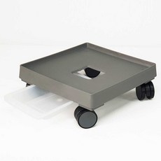 청운 정사각 바퀴달린 화분 받침대 8호, 청운 8호 정사각 그레이, 1개