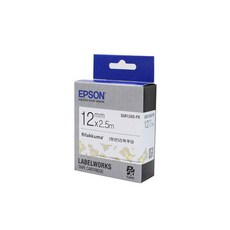 리락쿠마 전용 라벨테이프 SGR12AS PX 12mm흰색 엡손, 엡손 리락쿠마 전용 라벨테이프 SGR12AS-PX 12, 1개