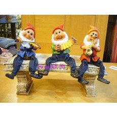 *︵House傢飾︵*樂器小矮人布腿 (提琴.手風琴.薩克斯風), 1個