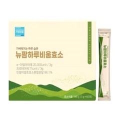 뉴팜 하루비움효소 3g, 4박스, 60회분
