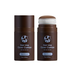 라이프홀릭 헤어 라인 커버 쿠션 10g, 다크 브라운, 2개
