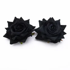 10PCS 실크 빨간 장미 신부 액세서리 통관 인공 꽃 홈 웨딩 장식 DiY 모자 선물 상자 스크랩북, 10 pieces, HA1-20