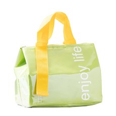 타닥 비비드 보냉가방 런치백 휴대용 보온 보냉백, 8L, 네온