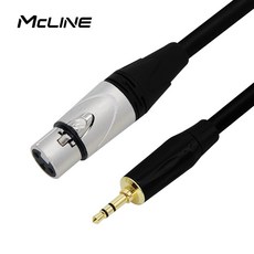 맥라인 MC-HA27 ST 3.5mm-XLR 캐논 암 15m 변환잭 구즈넥 마이크연결선 오디오케이블, 1개