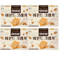 해태 아이비 아몬드크래커 저당 과자, 4개