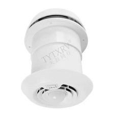 캠핑카 환풍기 카라반 환기팬 원형 천장 화장실 LED 저소음 12V 24V, E.12단계 강풍 배기 LED