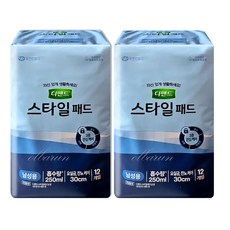 디펜드 스타일 패드 남성용, FREE(onesize), 2개, 12매