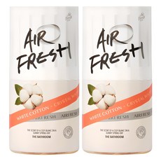 Air Fresh Crystal Water 廁所用除臭劑, 2個, 400ml, 白棉香