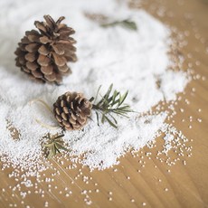 【微景小舖】 冬季雪花造景裝飾 聖誕節 飄雪DIY材料 DIY場景佈置, 1個, 水晶球專用雪花(一公斤)