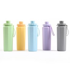 킬제이 실리콘 롤업 텀블러 접이식 등산용 여행용 휴대용, 1개, 600ml, 라벤더