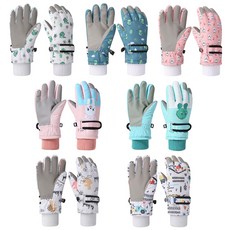 조이발락 아동 어린이 키즈 스키장갑 방수 방한, 자동차화이트(L:8~10세), 1개