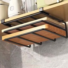 선반형도마거치대 행주걸이 무타공 도마 거치대 선반 2단 주방수납선반 건조대 홀더, ONE_2단