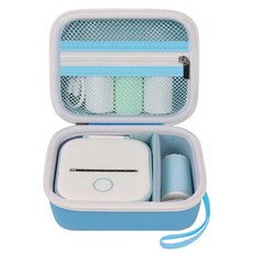 ANKHOH Memoking T02/Phomemo M02/ M02S/ M02 Pro/ Q30S/ Nelko PM230용 / Anycash/Ponek 미니 포켓 프린터용 라벨 메, 블루