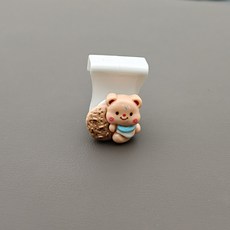 귀여운 곰돌이 자동차 걸이 조수석 글러브 박스 앞좌석 신기한 시트 걸이 차량용 인테리어 용품, 쿠키 곰 갈고리, 하나