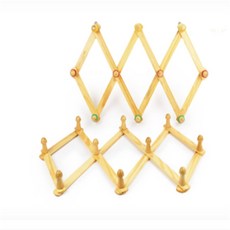 서규몬 원목 자바라 행거 옷걸이 벽면걸이, 고무링