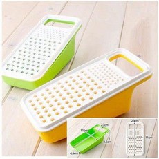 사각 강판 치즈 감자 과일 레몬 제스터 슬라이서 감자전, 1개, 스타일 C 옐로우