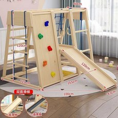 정글짐미끄럼틀 클라이밍 체육 활동 캠핑장 카페 원목, K(로그)