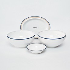 시라쿠스 메이플 2인 면기 세트 4p 코지라인컬러, 1세트, 면기세트, 코지블루