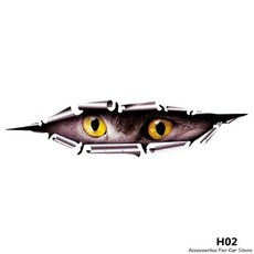 자동차 자동 스티커 수정 데칼 눈 엿보기 괴물 방수 홈 오토바이 스크래치, 1개